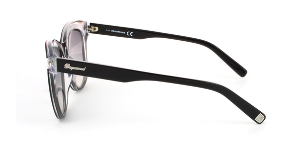DSQUARED DQ0210 » BLACK / CRYSTAL / GREY GRADIENT
