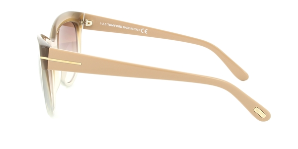 TOM FORD FT0430 LILY » BEIGE / OTHER / BROWN MIRROR