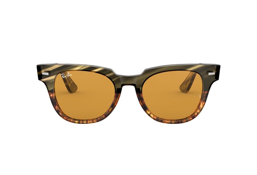 RAY-BAN METEOR RB2168 » GREEN GRADIENT BROWN STRIPPED