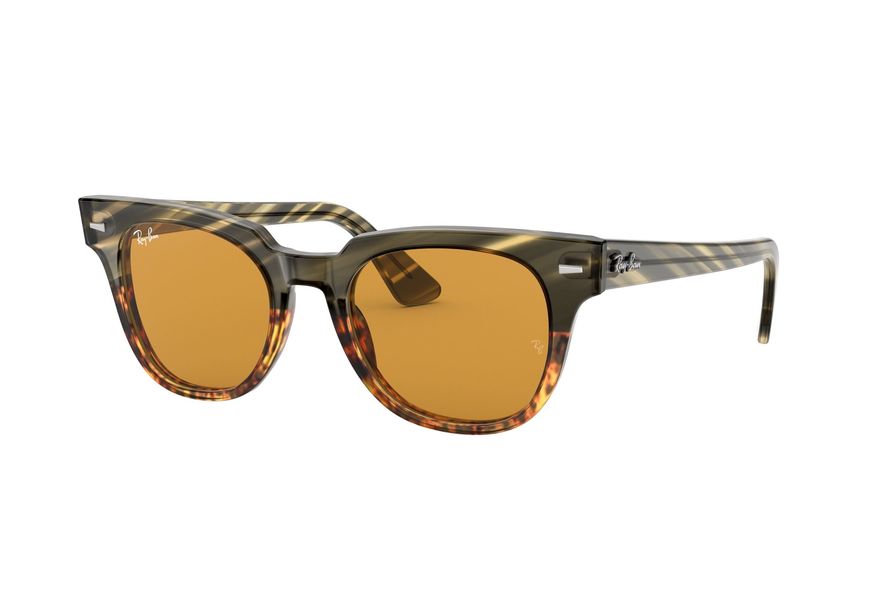 RAY-BAN METEOR RB2168 » GREEN GRADIENT BROWN STRIPPED