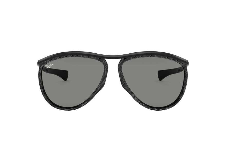 RAY-BAN OLYMPIAN AVIATOR RB2219 » TOP WRINKLED BLACK ON BLACK