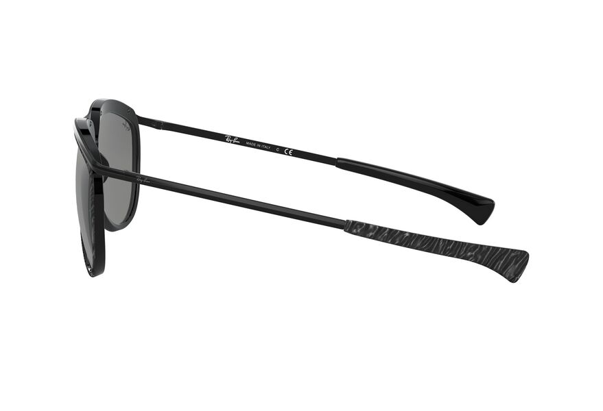 RAY-BAN OLYMPIAN AVIATOR RB2219 » TOP WRINKLED BLACK ON BLACK
