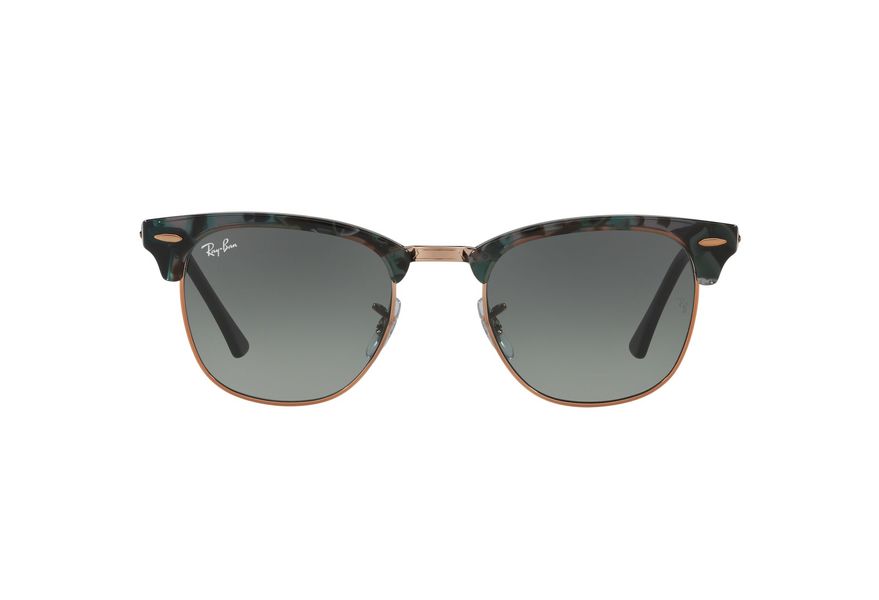 RAY-BAN RB3016 CLUBMASTER » SPOTTED GREY/GREEN