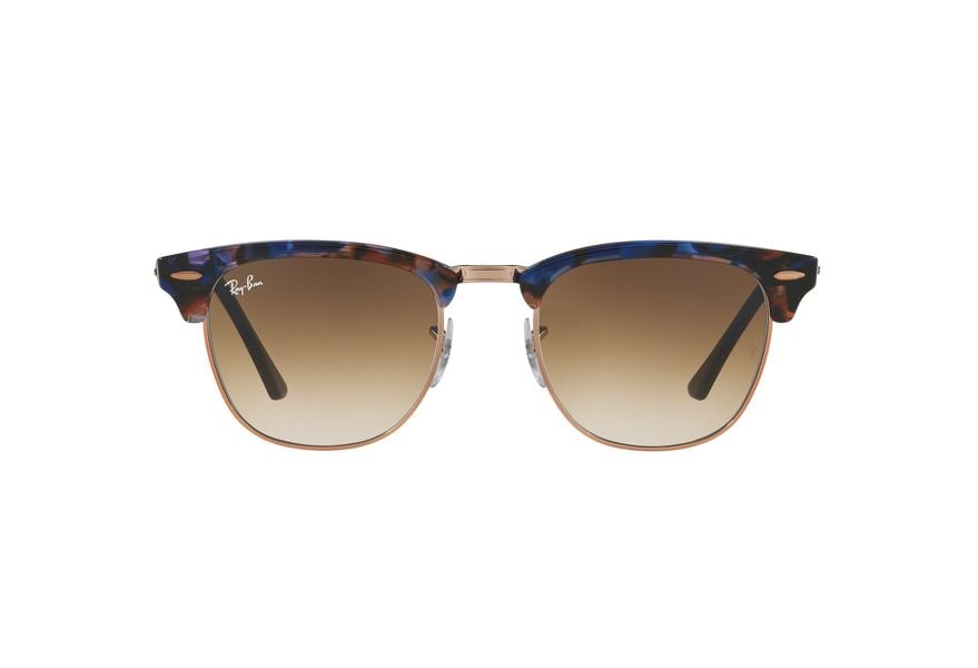 RAY-BAN RB3016 CLUBMASTER » SPOTTED BROWN/BLUE