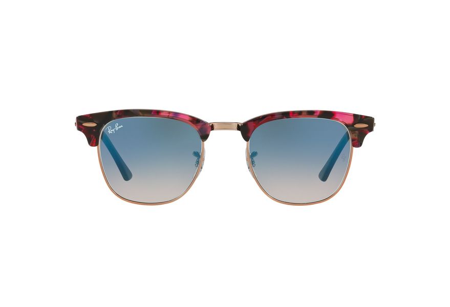 RAY-BAN RB3016 CLUBMASTER » SPOTTED GREY/VIOLET