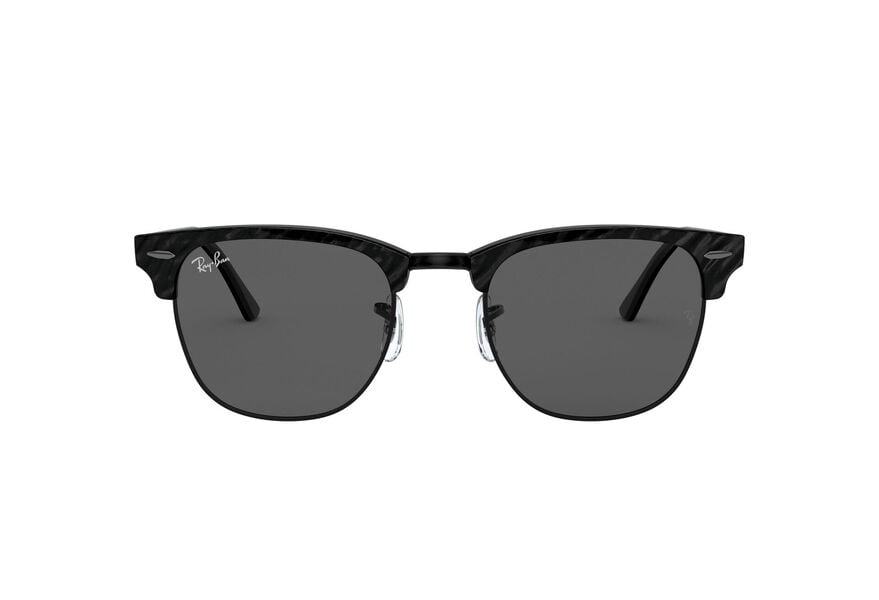 RAY-BAN RB3016 CLUBMASTER » TOP WRINKLED BLACK ON BLACK