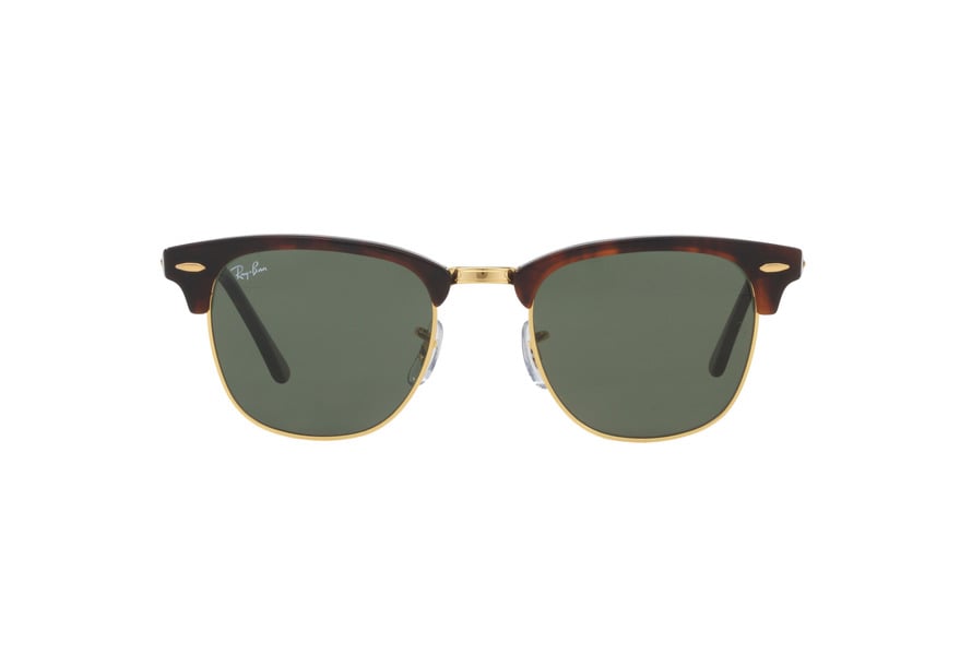 RAY-BAN RB3016 CLUBMASTER » MOCK TORTOISE-ARISTA/CRYSTAL GREEN