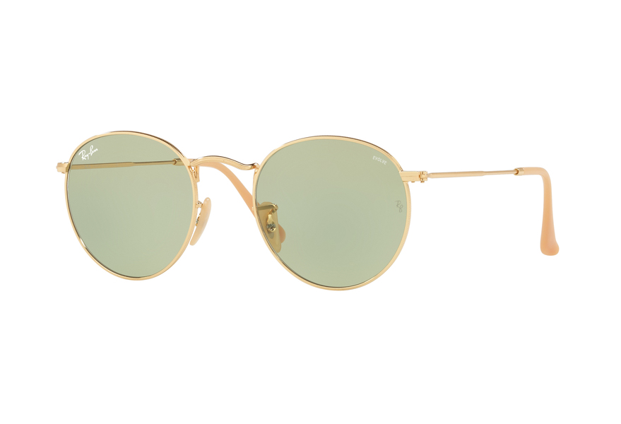 RAY-BAN RB3447 ROUND METAL » GOLD