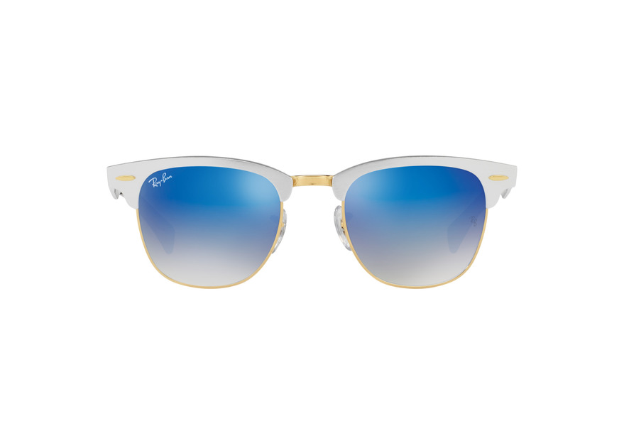 RAY-BAN RB3507 CLUBMASTER ALLUMINIUM » BRUSHED SILVER