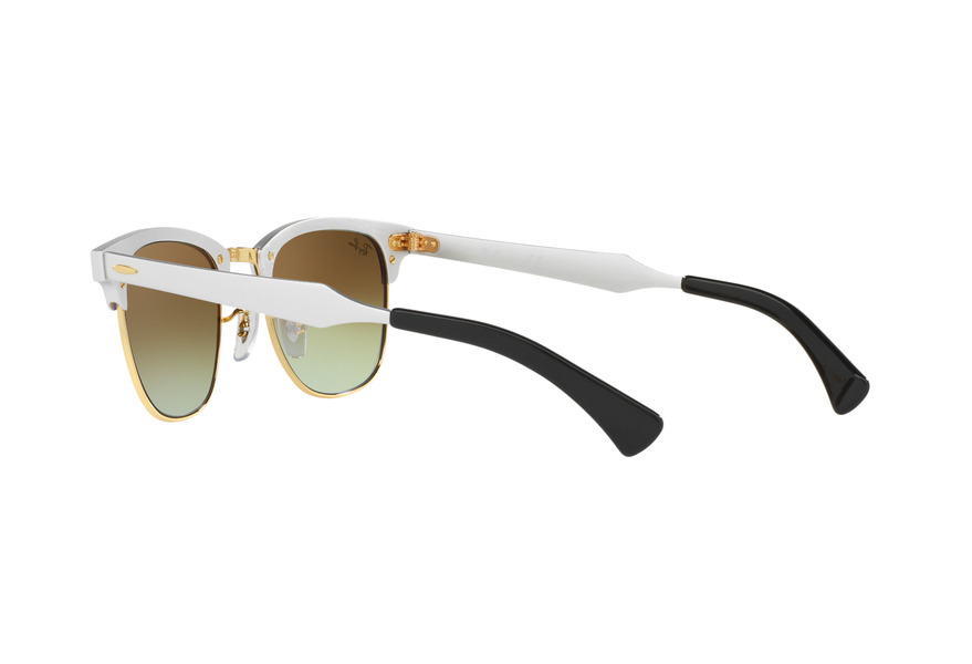 RAY-BAN RB3507 CLUBMASTER ALLUMINIUM » BRUSHED SILVER