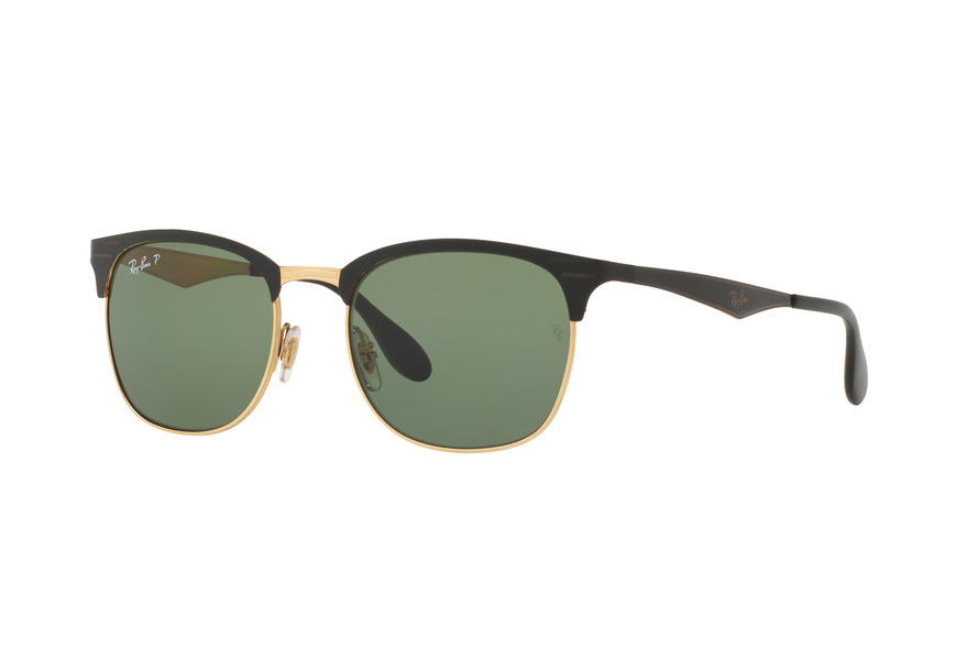 RAY-BAN RB3538 » TOP SHINY BLACK ON GOLD