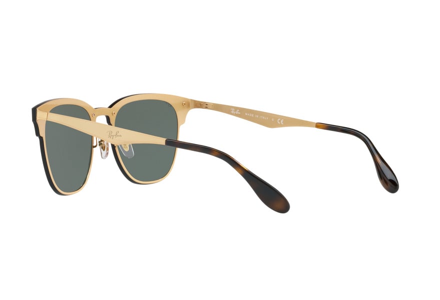 RAY-BAN BLAZE CLUBMASTER RB3576N » GOLD STRIPED