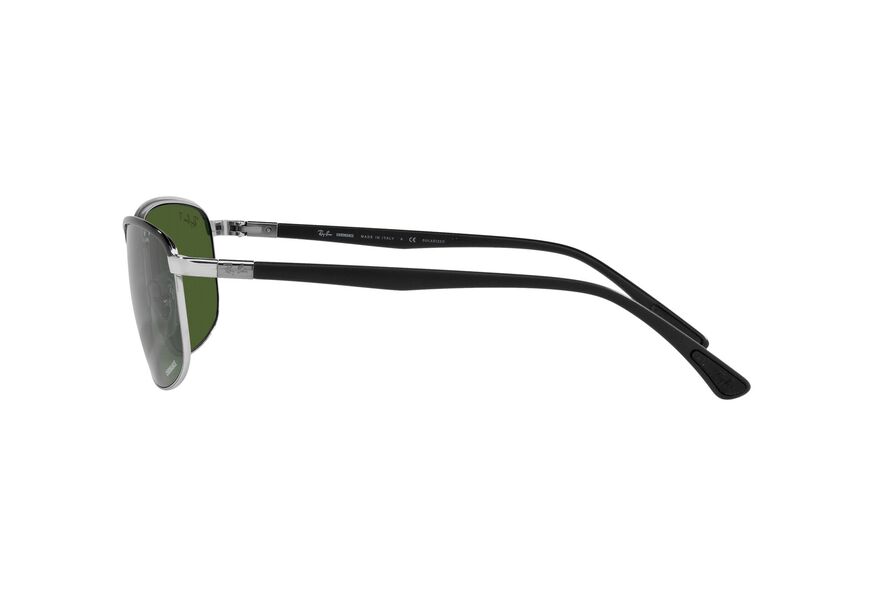 RAY-BAN RB3671CH » BLACK ON SILVER