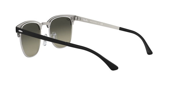 RAY-BAN RB 3716 CLUBMASTER METAL » SILVER TOP BLACK