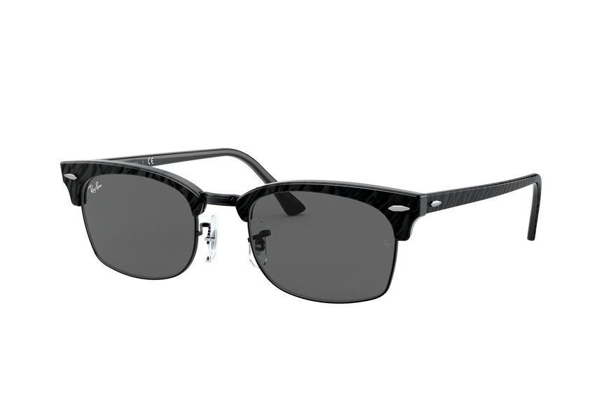 RAY-BAN CLUBMASTER SQUARE » TOP WRINKLED BLACK ON BLACK