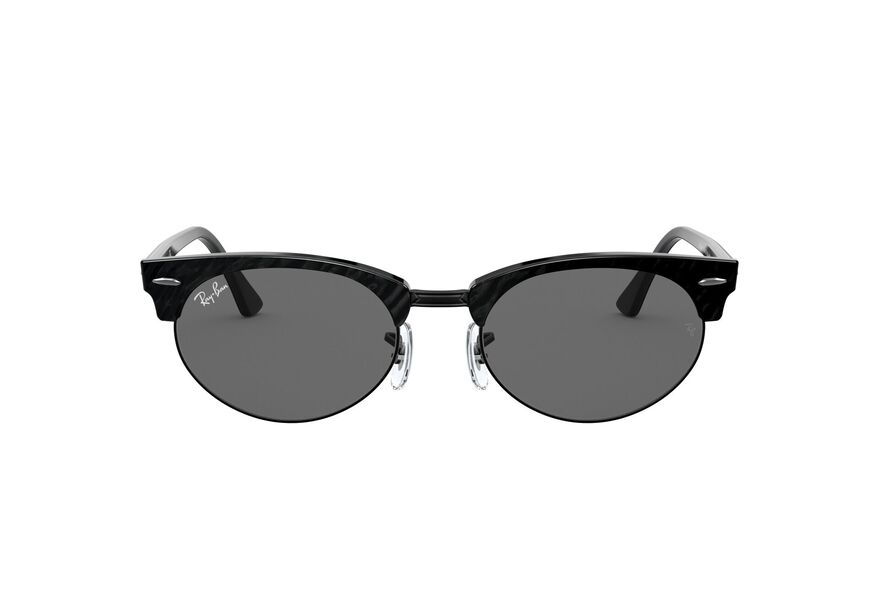RAY-BAN CLUBMASTER OVAL » TOP WRINKLED BLACK ON BLACK