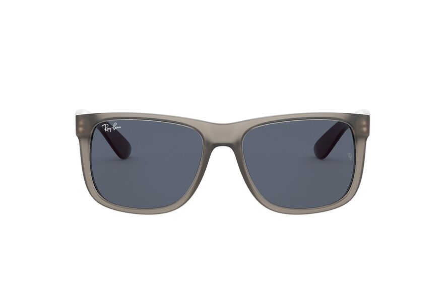 RAY-BAN RB4165 JUSTIN » RUBBER TRANSPARENT GREY