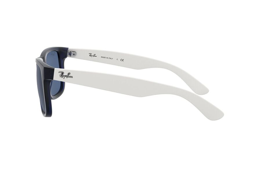 RAY-BAN RB4165 JUSTIN » RUBBER TRANSPARENT BLUE