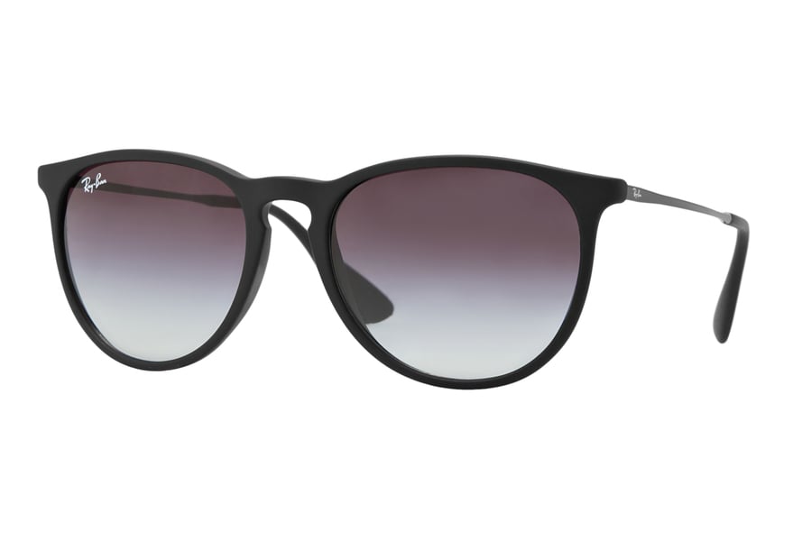 RAY-BAN RB4171 ERIKA » RUBBERIZED BLACK GRAY GRADIENT