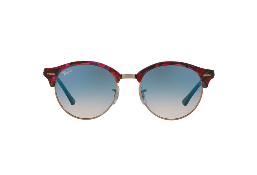 RAY-BAN RB4246 CLUBROUND » SPOTTED GREY/VIOLET