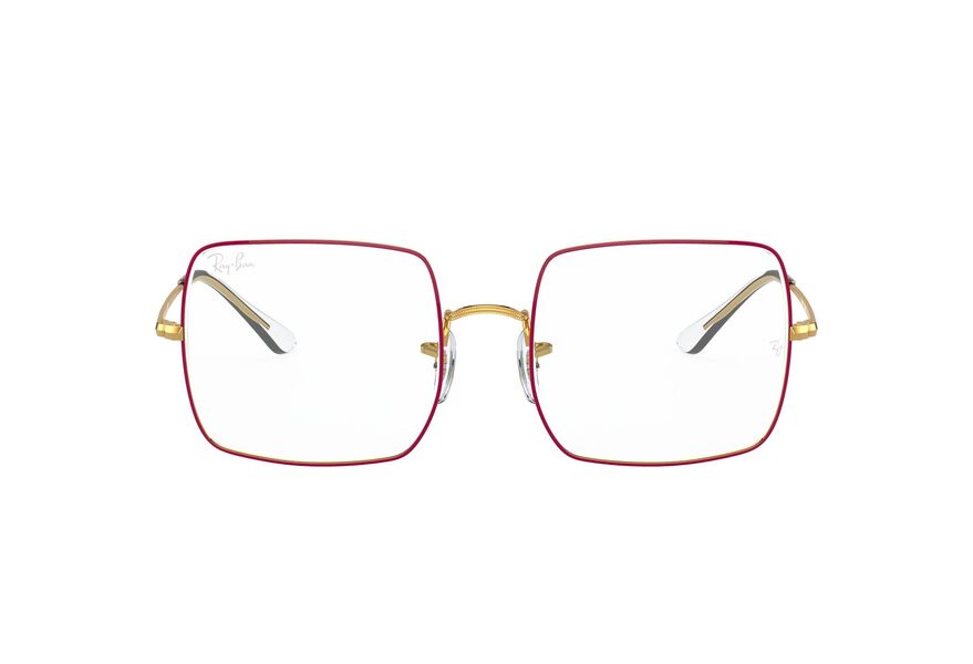 RAY-BAN SQUARE RX1971V » SHINY LEGEND GOLD ON TOP RED