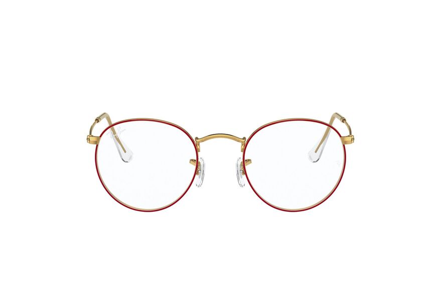 RAY-BAN ROUND METAL RX3447V » RED ON LEGEND GOLD