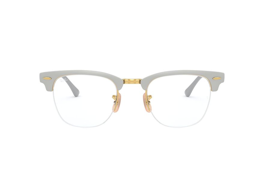 RAY-BAN CLUBMASTER METAL » GOLD ON TOP MATTE GREY
