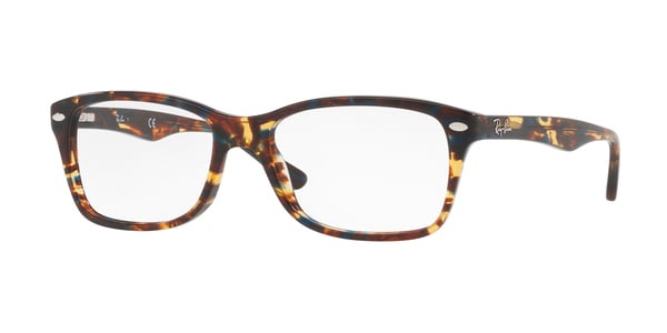 RAY-BAN RX5228 » SPOTTED BLU/BROWN/YELLOW