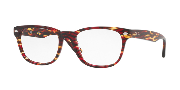 RAY-BAN RX5359 » SPOTTED RED/ BROWN/YELLOW